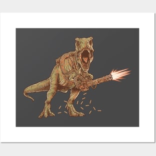 M134 T-rex Posters and Art